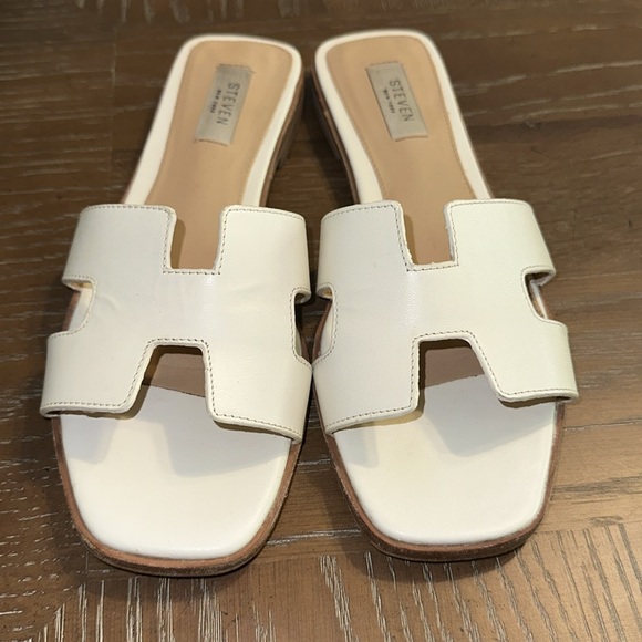 White Steven Sandals - Picture 2 of 5